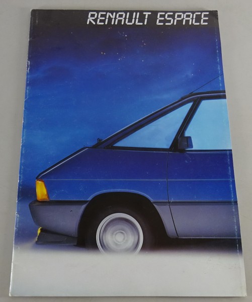 Prospekt / Opuscolo / Brochure Renault Espace I Stand 1986