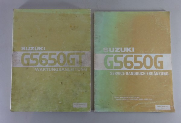 Werkstatthandbuch + Zusatz Suzuki GS 650 G Katana + GS 650 GT Stand 07/1981