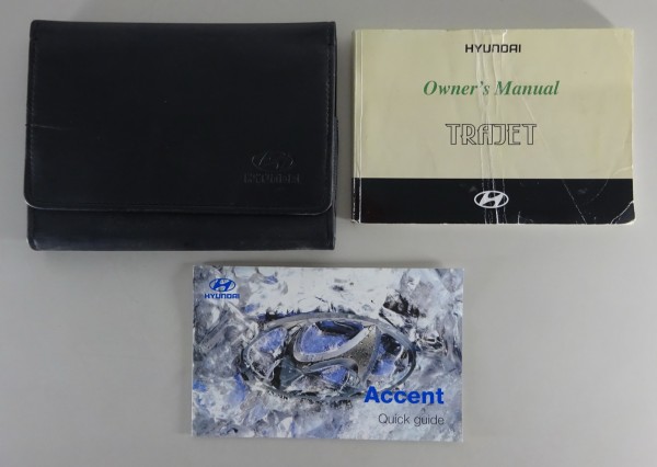 Owner's Manual / handbook + Wallet Hyundai Trajet from 2004