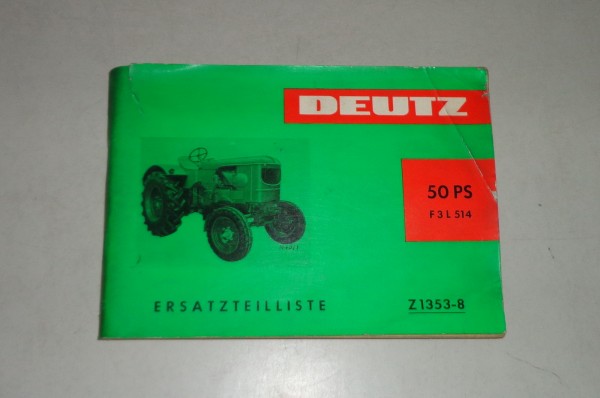 Teilekatalog / Spare Parts List / Lista de Repuestos Deutz Diesel Schlepper 50PS