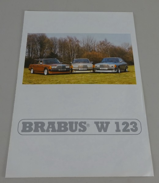 Prospekt / Broschüre Brabus Mercedes-Benz W123 Limousine / T-Modell / Coupé