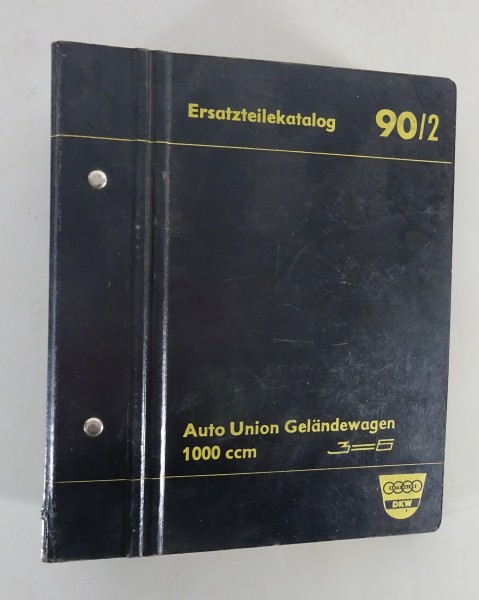 Teilekatalog DKW Munga (1000 ccm / 3=6) Auto Union Baujahr 1958-1968