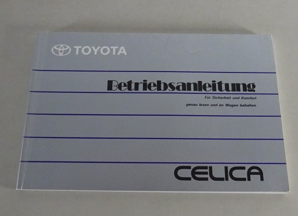 Betriebsanleitung / Handbuch Toyota CelicaTyp T18 Stand 1992