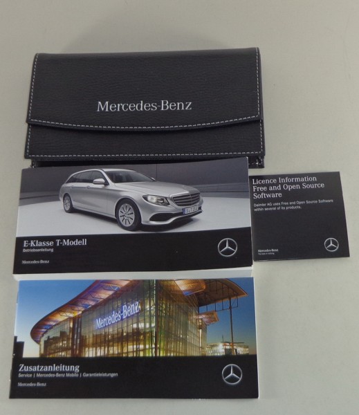 Bordmappe + Betriebsanleitung Mercedes Benz E-Klasse T-Modell S213 von 2016