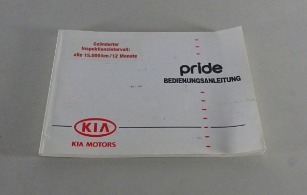 Betriebsanleitung / Handbuch Kia Pride von 1995