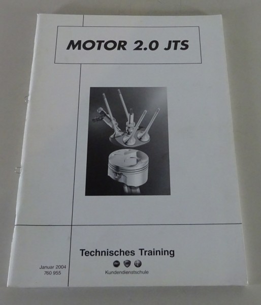 Schulungsunterlage Alfa Romeo 156, Spider + GTV 916 Motor 2.0 JTS Stand 01/2004