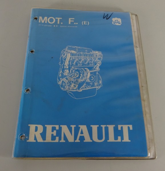 Werkstatthandbuch Renault / Motor F2N für Renault 11 / RM Stand 07/1983