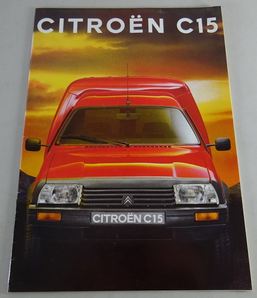 Prospekt / Broschüre Citroën C 15 Kastenwagen Stand 08/1992
