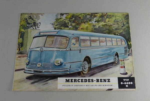Faltprospekt / Broschüre Mercedes-Benz Omnibus O 6600 H Stand 04/1951