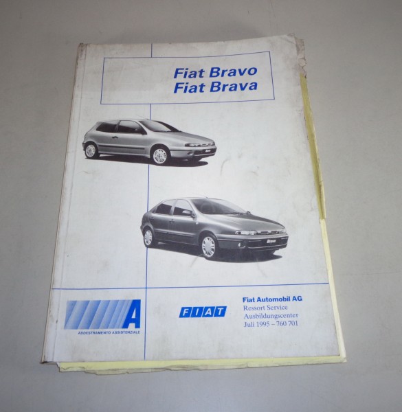 Schulungsunterlage / Technische Info Fiat Bravo / Brava Typ 182 Stand 07/1995