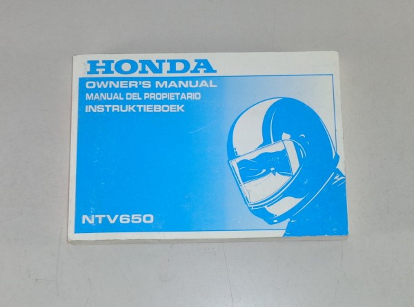 Betriebsanleitung / Handbuch / Owner´s Manual Honda NTV 650 Stand 1992