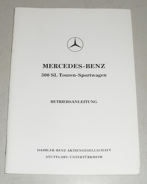 Betriebsanleitung Mercedes Benz 300 SL R198 Roadster Ausgabe C (1959)