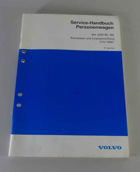 Werkstatthandbuch Volvo C70 Coupé Typ N Karosserie & Inneneinrichtung von 04/97