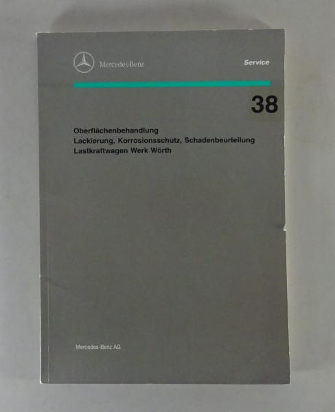 Werkstatthandbuch Beschreibung Mercedes Benz LKW Oberflächenbehandlung v. 1993