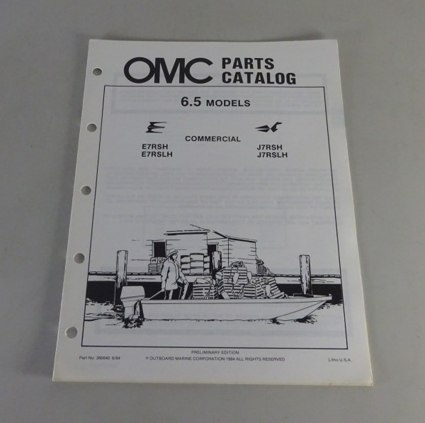 Teilekatalog OMC Evinrude / Johnson Outboards E7RS / J7RS Stand 8/1984