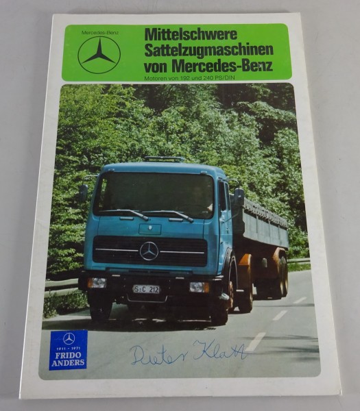 Prospekt Technische Daten Mercedes-Benz LKW LP Sattelzug 1419 S - 1424 S - 1975
