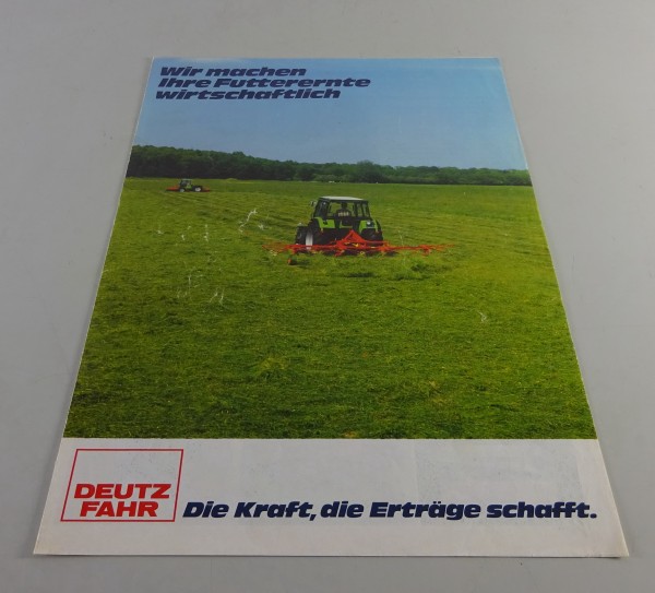 Faltprospekt / Broschüre Deutz - Fahr Programmübersicht Stand 02/1981