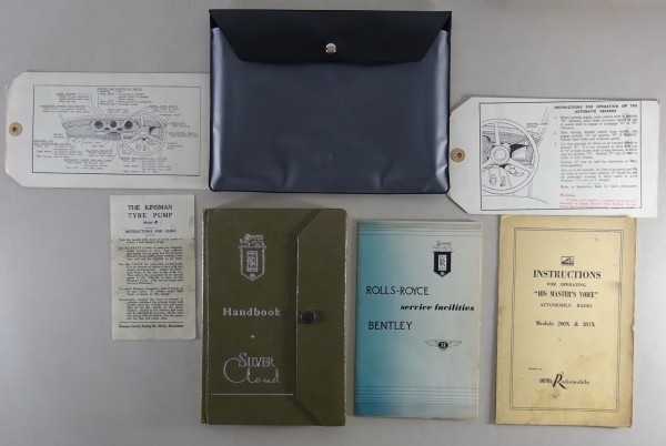 Board folder + Owner's Manual Rolls Royce Silver Cloud I Baujahr 1955 - 1958