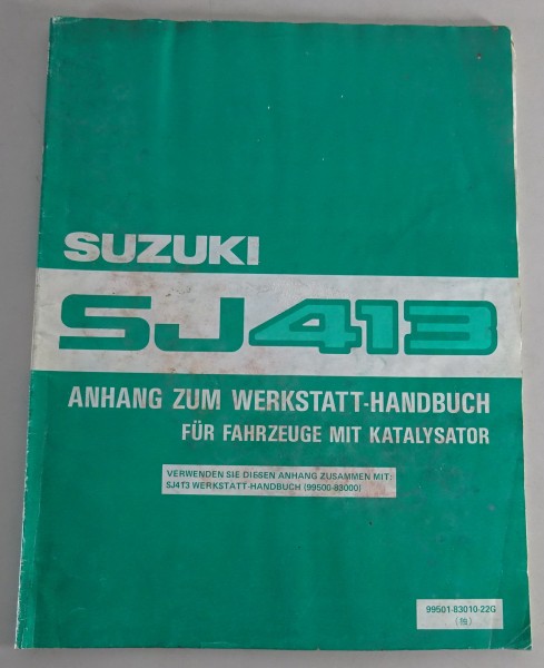 Werkstatthandbuch Suzuki Swift EA SF 413 Facelift ab 06/1991 Stand 08/1991