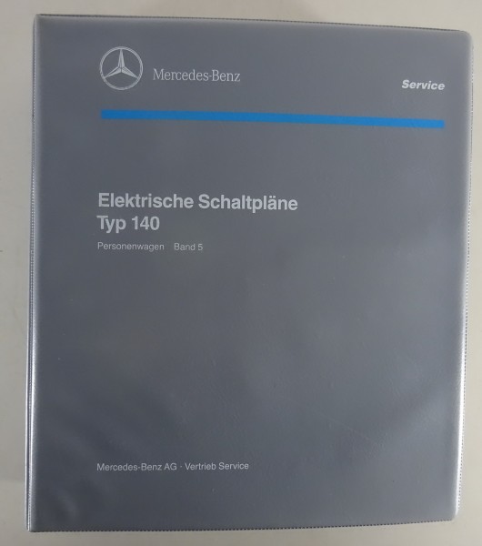 Elektrische Schaltpläne Aufbau Mercedes S-Klasse W140 Stand 04/1996