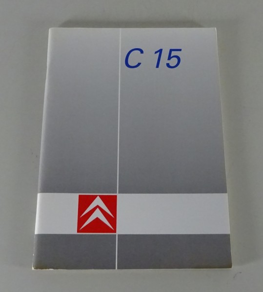 Betriebsanleitung / Handbuch Citroen C15 Stand 07/1988