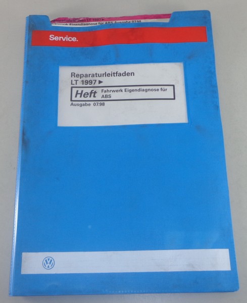 Werkstatthandbuch VW Transporter / Bus LT 2/II Fahrwerk Eigendiagnose ABS 7/1998