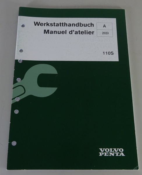 Werkstatthandbuch Volvo Penta Bootsmotor 110S Deu + Fra Stand 10/1999