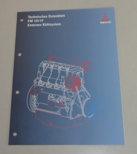 Prospekt Deutz Dieselmotor FM 1011 F mit externem Kühlsystem von 9/1994