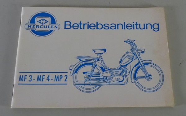 Betriebsanleitung / Handbuch Hercules Mofa / Moped MF3 / MF4 / MP2