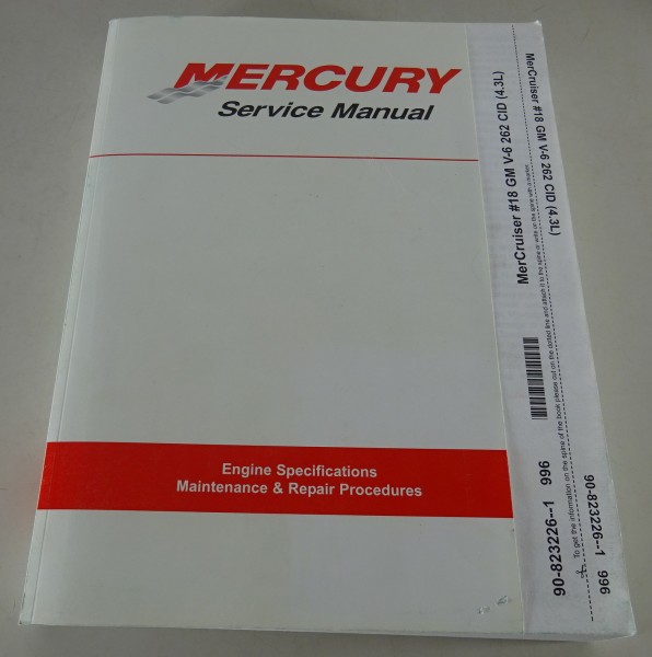 Workshop Manual Mercury MCM 4.3L Alpha / MCM 4.3LX Bravo / etc. Stand 2005