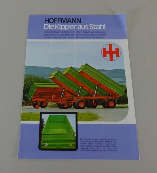 Prospekt / Broschüre Hoffmann Anhänger / Kipper STE / DK / EDK / PL Stand 1/1980