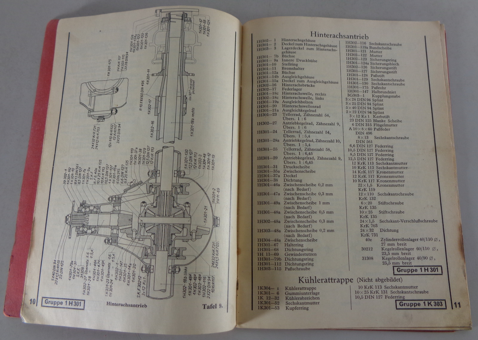 Teilekatalog Ersatzteilliste Krupp Schnelllastwagen Fahrgestell L 2 2 5 H 42 Pk Buch