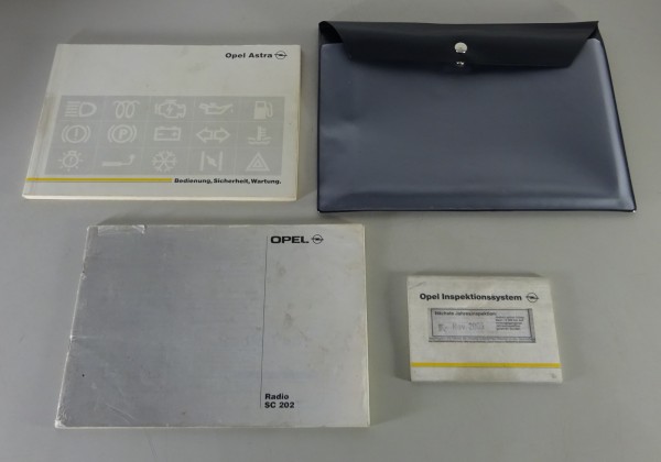 Bordmappe mit Betriebsanleitung / Handbuch Opel Astra F Stand 08/1991