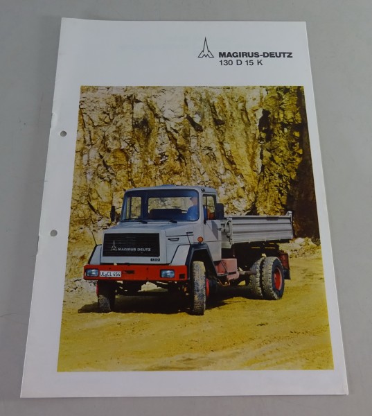 Prospekt / Broschüre Magirus-Deutz LKW 130 D 15 Kurzhauber 130PS Stand 06/1975