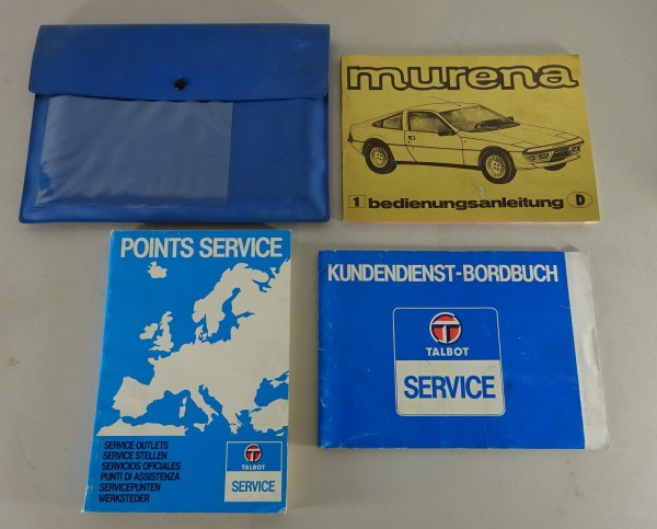 Bordmappe + Betriebsanleitung Talbot Mantra Murena Stand 01/1981