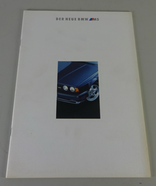Prospekt / Broschüre BMW 5er E34 M5 Stand 01/1992