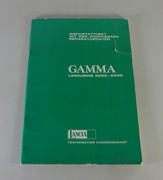 Technische Information Lancia Gamma Limousine 2000 - 2500 Stand 02/1977