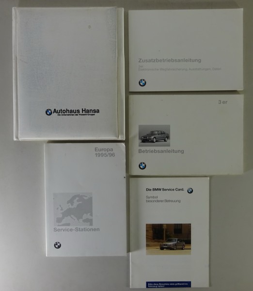 Bordmappe + Betriebsanleitung BMW 3er E36 + Cabrio + Coupe 316 318 320 325i 1994
