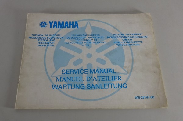 Wartungsanleitung Yamaha "De Carbon" Radaufhängung/Luftgedämpfte Vorderradgabel