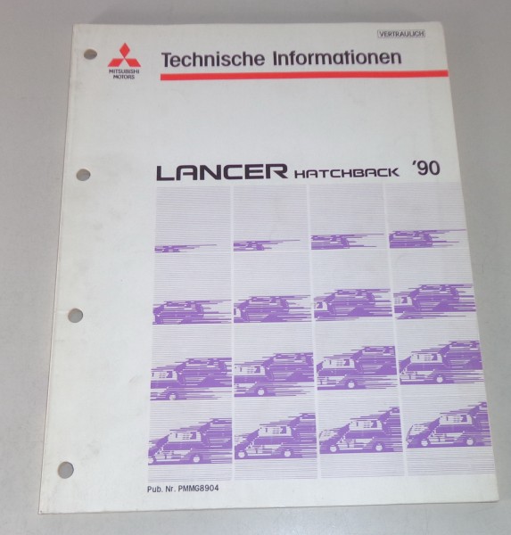 Werkstatthandbuch Technische Info Motor Mitsubishi Lancer Hatchback Baujahr 1990