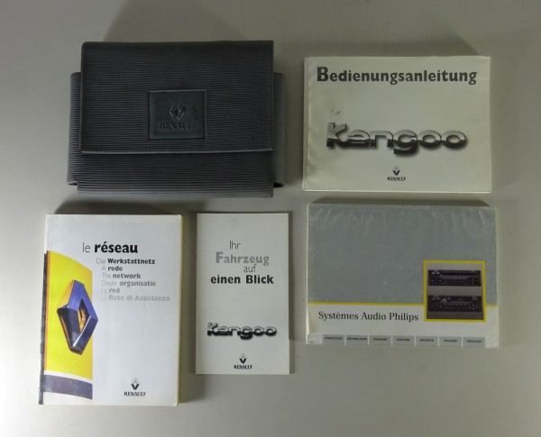 Bordmappe + Betriebsanleitung / Handbuch Renault Kangoo I Stand 1998