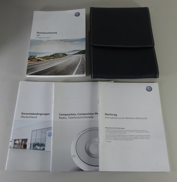 Bordmappe + Betriebsanleitung / Handbuch VW up! Typ AA Stand 05/2017