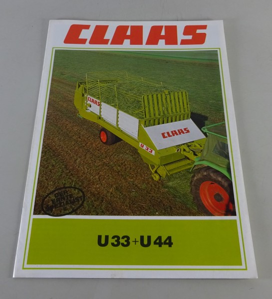 Prospekt / Broschüre Claas Ladewagen U33 + U44 Stand 09/1982