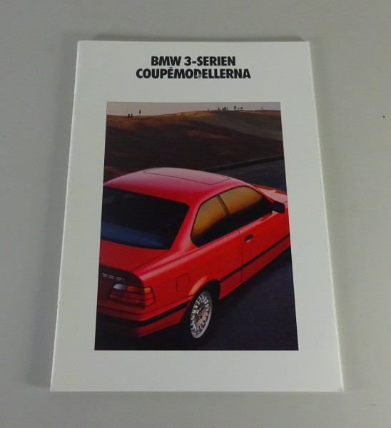 Broschyr BMW 3-Serien E36 Coupé 318is / 320i / 325i Stand 01/1992