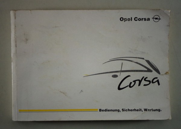 Betriebsanleitung / Handbuch Opel Corsa C von 01/2001
