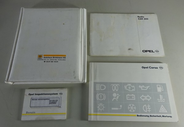 Bordmappe mit Betriebsanleitung / Handbuch Opel Corsa B Stand 11/1995
