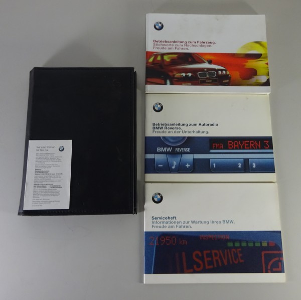 Bordmappe + Betriebsanleitung BMW 3er E46 316i 318i 320i 323i 328i 320d 11/1998