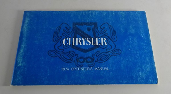 Owner´s Manual Chrysler Newport / Town & Country / Cordoba / New Yorker von 1974