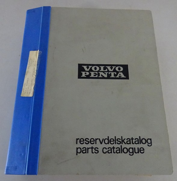Teilekatlog Volvo Penta Typ AQ 115, 130, 165, 170, AQD 21, MD 21, etc. von 1979