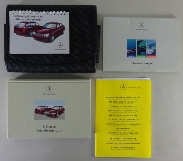 Bordmappe + Betriebsanleitung Mercedes C-Klasse W203 C180 C200 C240 Stand 2001